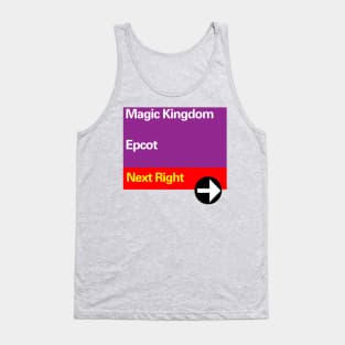 Purple Road Sign Tank Top